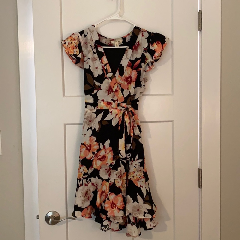 Francesca’s Mini Wrap Dress